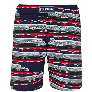 Homme CLASSIQUE LONG Imprimé - Maillot de bain Homme Long Stretch VBQ Cruise Lines, Bleu nuit back Homme CLASSIQUE LONG Imprimé - Maillot de bain Homme Long Stretch VBQ Cruise Lines, Bleu nuit back