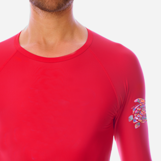 Others Printed - Unisex Long Sleeves Rashguards Solid, Red polish supp1 Others Printed - Unisex Long Sleeves Rashguards Solid, Red polish supp1