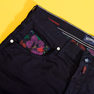 Men Others Printed - Men Bermuda Shorts Tropical Turtles, Dark denim w1 supp4 Men Others Printed - Men Bermuda Shorts Tropical Turtles, Dark denim w1 supp4