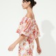Damen Andere Bedruckt - Schulterfreies Kaleidoscope Kleid für Damen, Camellia Details Ansicht 3