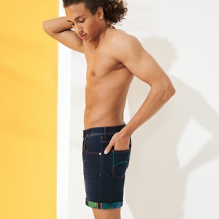 Men Others Printed - Men denim Bermuda Shorts printed 1988 Turtles Graffiti, Neon green supp6 Men Others Printed - Men denim Bermuda Shorts printed 1988 Turtles Graffiti, Neon green supp6