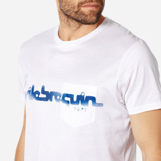 男款 Others 纯色 - Vilebrequin 品牌徽标男士复古T恤, White 细节视图1