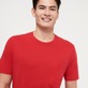Hombre Autros Liso - Camiseta de algodón orgánico de color liso para hombre, Peppers detalles vista 1