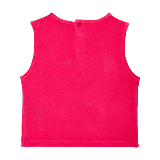 Niñas Autros Liso - Top sin mangas en tejido terry liso para niña, Shocking pink back Niñas Autros Liso - Top sin mangas en tejido terry liso para niña, Shocking pink back