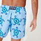 Men Classic Printed - Men Swimwear Mosaic Turtles, Sky blue details view 2