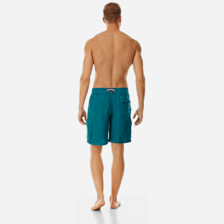 Men Others Solid - Men Cargo Linen Bermuda Shorts Solid, Pine wood backworn Men Others Solid - Men Cargo Linen Bermuda Shorts Solid, Pine wood backworn