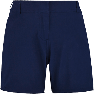 Femme AUTRES Uni - Shorty Long en Matière maillot de bain Femme Uni, Bleu marine front Femme AUTRES Uni - Shorty Long en Matière maillot de bain Femme Uni, Bleu marine front
