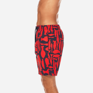 Uomo Classico lungo Stampato - Costume da bagno taglio lungo Silex Fishes, Papavero supp3 Uomo Classico lungo Stampato - Costume da bagno taglio lungo Silex Fishes, Papavero supp3