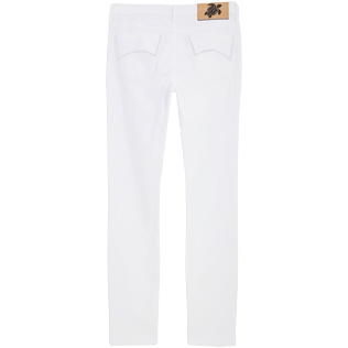 Donna Altri Unita - Pantaloni donna slim in velluto tinta unita, Bianco vista posteriore