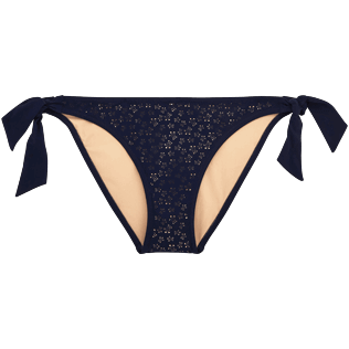 Women Classic brief Lazercut - Micro Ronde des Tortues Bikini bottom, Navy front Women Classic brief Lazercut - Micro Ronde des Tortues Bikini bottom, Navy front