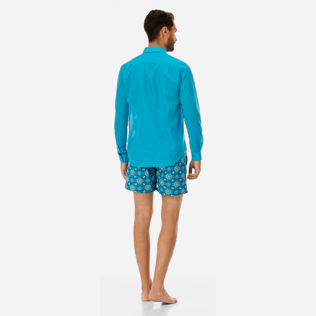 Autros Liso - Camisa en velo de algodón de color liso unisex, Seychelles backworn Autros Liso - Camisa en velo de algodón de color liso unisex, Seychelles backworn