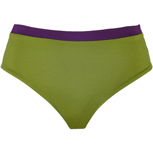Mujer Cintura alta Estampado - Braguitas de bikini reversibles de talle alto para mujer, Nude front Mujer Cintura alta Estampado - Braguitas de bikini reversibles de talle alto para mujer, Nude front