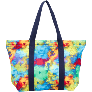 Autros Estampado - BOLSA grande de playa de neopreno con estampado Holi Party unisex, Batik azul back Autros Estampado - BOLSA grande de playa de neopreno con estampado Holi Party unisex, Batik azul back
