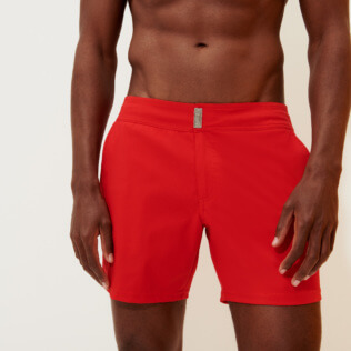 Homme CEINTURE PLATE Uni - Maillot de bain homme Stretch Ceinture Plate uni, Coquelicot supp2 Homme CEINTURE PLATE Uni - Maillot de bain homme Stretch Ceinture Plate uni, Coquelicot supp2