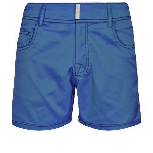 Imagen de Hombre Cintura plana Liso - Bañador con cinturilla lisa de color liso para hombre, Mar azul vista frontal Imagen de Hombre Cintura plana Liso - Bañador con cinturilla lisa de color liso para hombre, Mar azul vista frontal