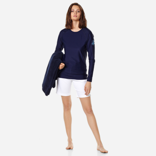 Autros Estampado - Camiseta térmica estampada unisex, Azul marino supp6 Autros Estampado - Camiseta térmica estampada unisex, Azul marino supp6
