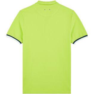 Bild von Herren Andere Uni - Solid Polohemd aus Baumwollpikee für Herren, Lemongrass Rückansicht Bild von Herren Andere Uni - Solid Polohemd aus Baumwollpikee für Herren, Lemongrass Rückansicht
