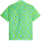 Uomo Altri Stampato - Camicia bowling uomo in lino e cotone Turtles Smiley - Vilebrequin x Smiley®, Lazulii blue vista posteriore