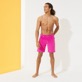 Men Others Solid - Men Velvet Bermuda Shorts 5-pocket, Shocking pink details view 6