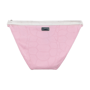 Mädchen Andere Uni - Zweifarbiges Jacquard Turtles Scales-Bikinihose, Peony back Mädchen Andere Uni - Zweifarbiges Jacquard Turtles Scales-Bikinihose, Peony back