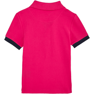 Boys Others Solid - Boys Cotton Pique Polo shirt Solid, Shocking pink back Boys Others Solid - Boys Cotton Pique Polo shirt Solid, Shocking pink back