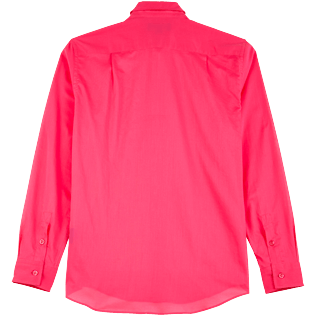 foto di Altri Unita - Camicia unisex in voile di cotone tinta unita, Shocking pink vista posteriore foto di Altri Unita - Camicia unisex in voile di cotone tinta unita, Shocking pink vista posteriore