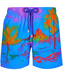 Homme CLASSIQUE Imprimé - Maillot de bain homme 2013 Rio 360°, Bleu de mer vue de face