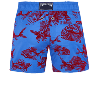 Imagen de Niños Autros Estampado - Bañador ultraligero y plegable 2018 Prehistoric Fish Flocked para niño , Mar azul vista trasera Imagen de Niños Autros Estampado - Bañador ultraligero y plegable 2018 Prehistoric Fish Flocked para niño , Mar azul vista trasera