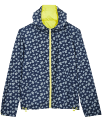 Others Printed - Reversible Windbreaker Jacket Micro Ronde des Tortues, Lemon front view