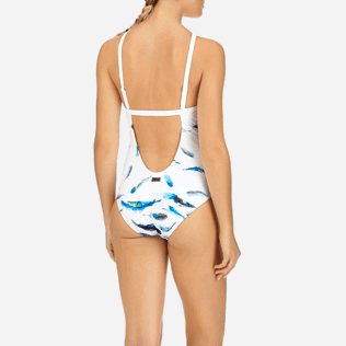 Femme Une Pièce Imprimé - Maillot une pièce Blue Breath, Blanc supp2 Femme Une Pièce Imprimé - Maillot une pièce Blue Breath, Blanc supp2
