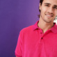 Hombre Autros Liso - Polo en tejido terry de color liso para hombre, Shocking pink detalles vista 2