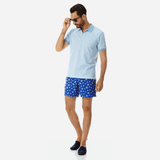 Men Others Solid - Men Cotton Pique Polo shirt Solid, Sky blue supp2 Men Others Solid - Men Cotton Pique Polo shirt Solid, Sky blue supp2