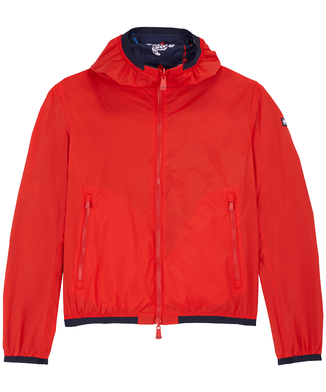 Men Reversible Windbreaker Micro Rondes des Tortues Men Reversible Windbreaker Micro Rondes des Tortues