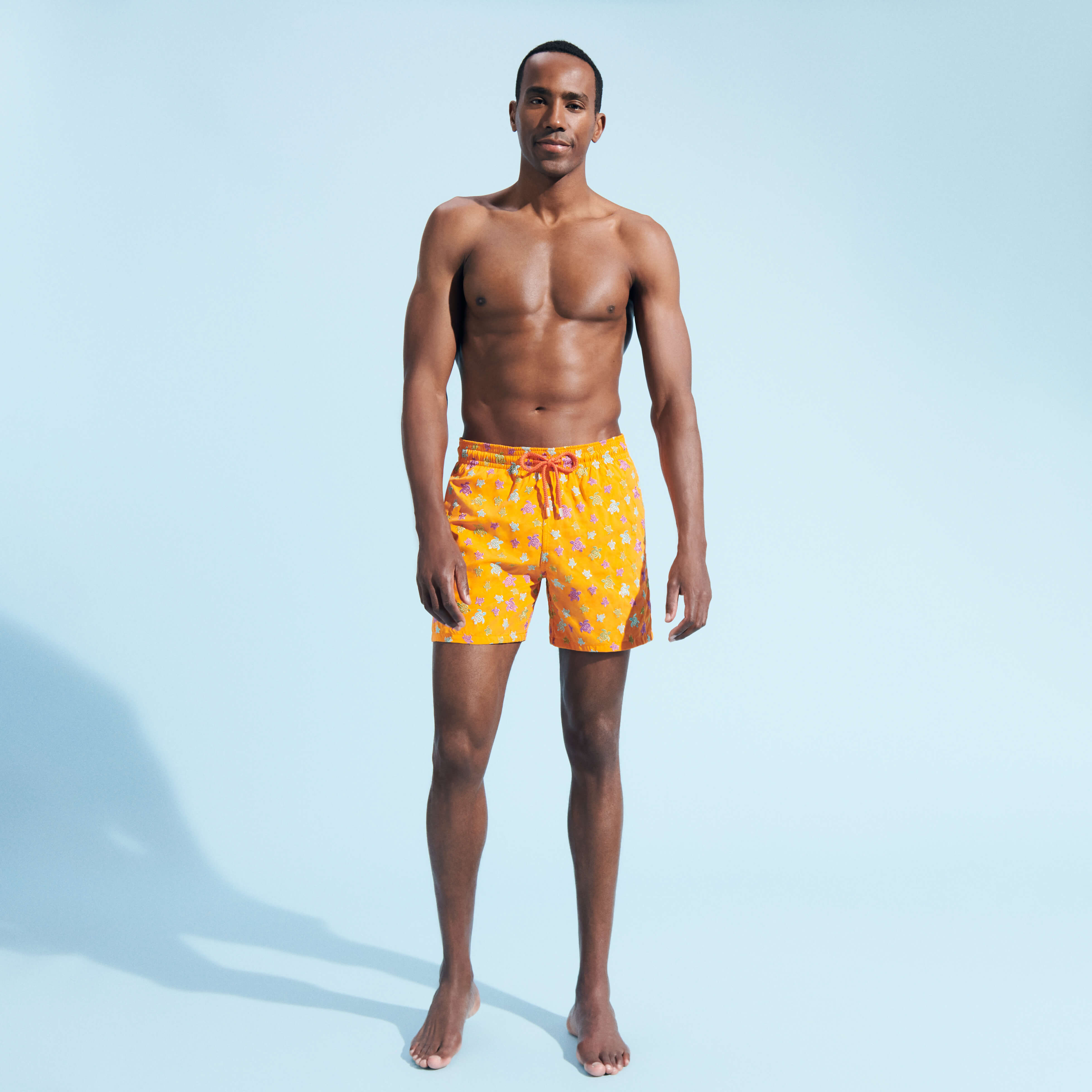 Trouva: Divine Blue Moorea Ronde Des Tortues Swim Shorts