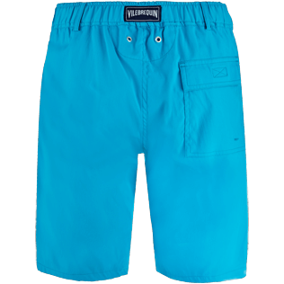 Hombre Autros Liso - Bermudas de corte recto en tejido de bañador de color liso para hombre, Seychelles back Hombre Autros Liso - Bermudas de corte recto en tejido de bañador de color liso para hombre, Seychelles back