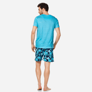 Hombre Autros Liso - Camiseta de lino de color liso para hombre, Horizonte backworn Hombre Autros Liso - Camiseta de lino de color liso para hombre, Horizonte backworn