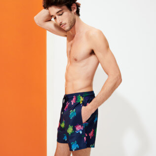 Hombre Clásico ultra ligero Estampado - Men Swimwear Ultra-light and packable Ronde des Tortues Aquarelle, Azul marino supp5 Hombre Clásico ultra ligero Estampado - Men Swimwear Ultra-light and packable Ronde des Tortues Aquarelle, Azul marino supp5