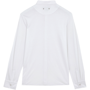 Uomo Altri Unita - Camicia uomo in jersey di lyocell a tinta unita, Bianco back Uomo Altri Unita - Camicia uomo in jersey di lyocell a tinta unita, Bianco back