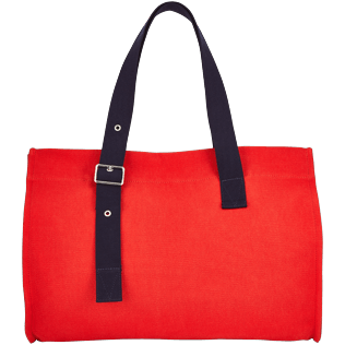 Bags Solid - Large Solid Beach Bag, Poppy red back Bags Solid - Large Solid Beach Bag, Poppy red back