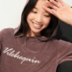 Damen Andere Uni - Jacquard-Sweatshirt aus Frottee, Maulwurfsgrau Details Ansicht 2