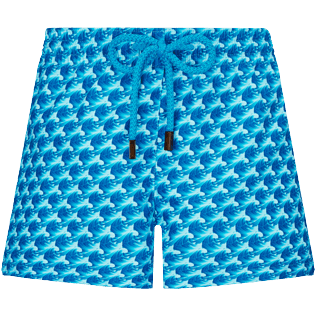 Donna Altri Stampato - Pantaloncini mare bambina Micro Waves, Lazulii blue vista frontale
