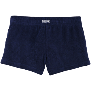 Mujer Autros Liso - Short en tejido terry, Azul marino back Mujer Autros Liso - Short en tejido terry, Azul marino back