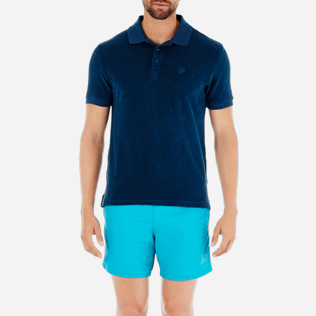 Men Others Solid - Men Terry Cloth Polo Shirt Solid, Spray supp1 Men Others Solid - Men Terry Cloth Polo Shirt Solid, Spray supp1