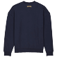 Sweatshirt en coton homme brodé The year of the Rabbit Bleu marine vue de dos