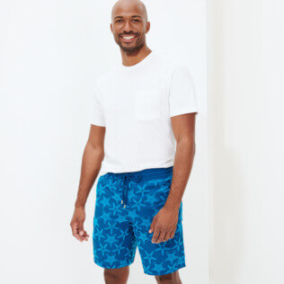 男款 Long classic 印制 - 男士 Starfish Dance 长款泳裤, Goa 正面穿戴视图