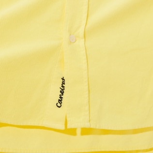 Bild von Herren Andere Uni - Solid Baumwollhemd für Herren, Zitrone Details Ansicht 2 Bild von Herren Andere Uni - Solid Baumwollhemd für Herren, Zitrone Details Ansicht 2