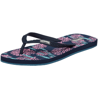 Women Others Printed - Women Flip Flops Coral & Fish, Navy back Women Others Printed - Women Flip Flops Coral & Fish, Navy back