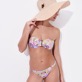 Mujer Autros Estampado - Braguita de bikini de corte tanga con estampado Rainbow Flowers para mujer, Cyclamen detalles vista 4