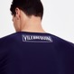 Homme AUTRES Imprimé - T-shirt anti UV homme zip uni, Bleu marine vue de détail 1
