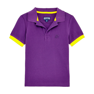 Boys Others Solid - Boys Cotton Pique Polo Shirt Solid, Reddish purple front Boys Others Solid - Boys Cotton Pique Polo Shirt Solid, Reddish purple front